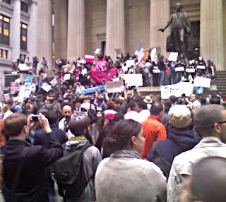 crowd shot from protest