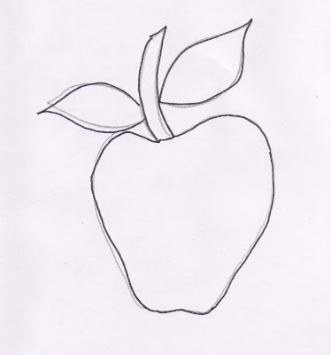 Apple Applique Template