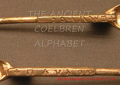 Golden Spoons and Coelbren--Click Eo Enlarge