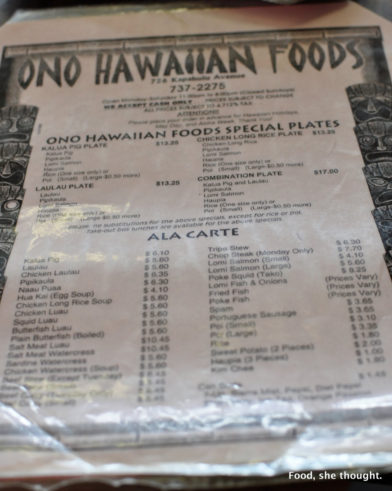 Ono Hawaiian Foods>