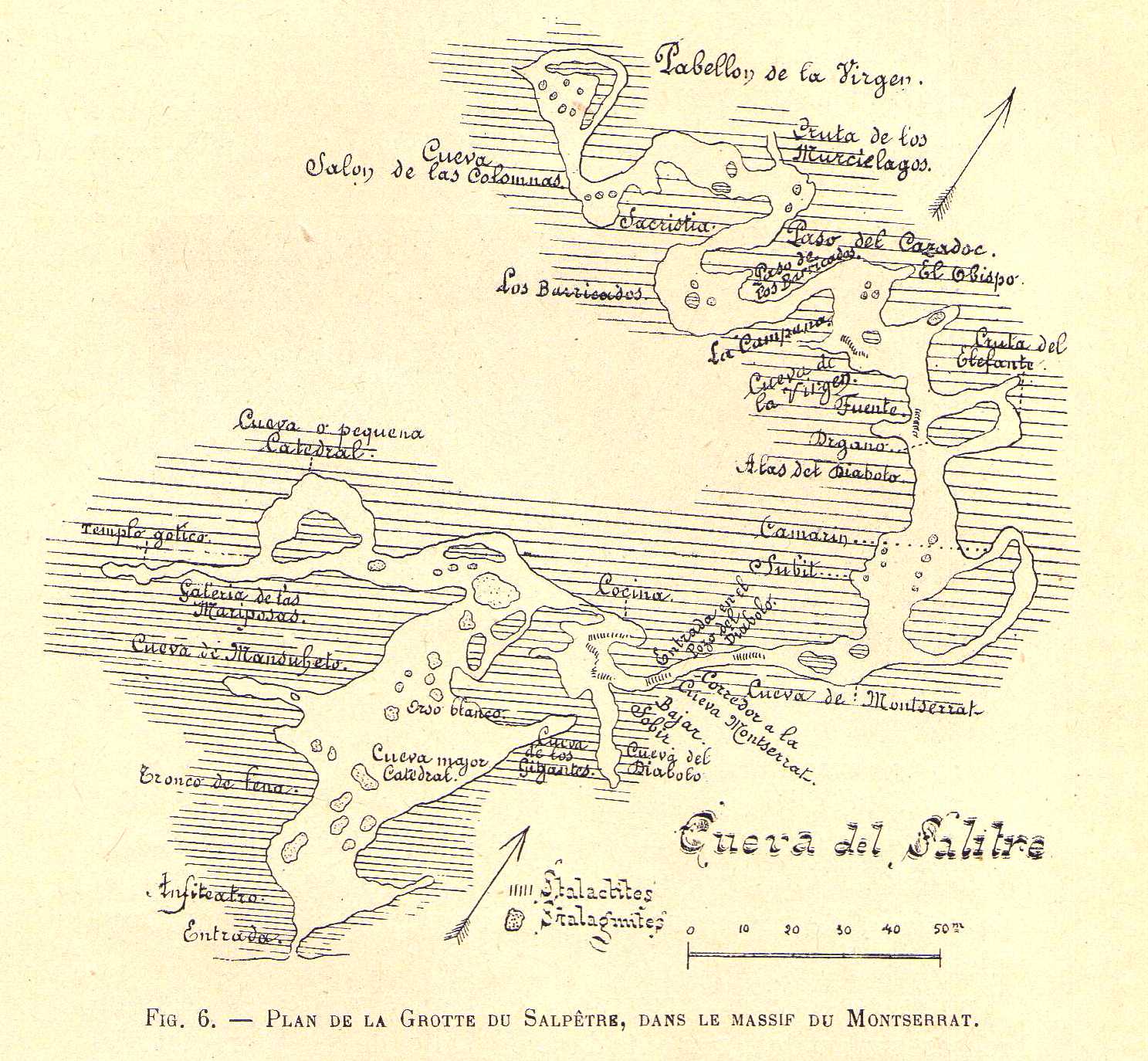 Topografía de la Cueva del Salnitre, Montserrat Topografía de la Cueva del Salnitre, Montserrat