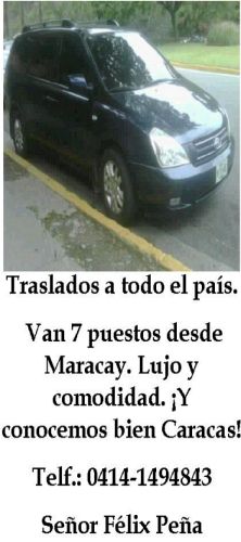 ¿REQUIERE TRANSPORTE CON CONFORT Y SEGURIDAD DESDE MARACAY?