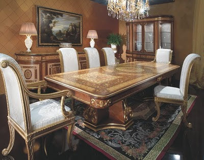 Antique Italian Classic Furniture Italian Dining Room In Neo