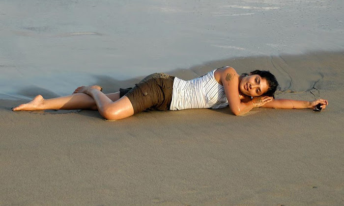 kamalini mukerjee beach from police police cute stills