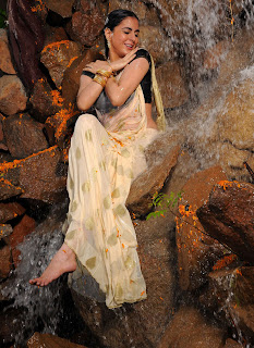 Shraddha Arya Hot in wet saree