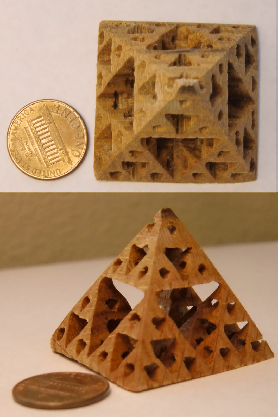 how to build a 3d pyramid out of wood