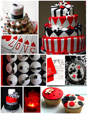 black and red wedding decorations. red black and white wedding