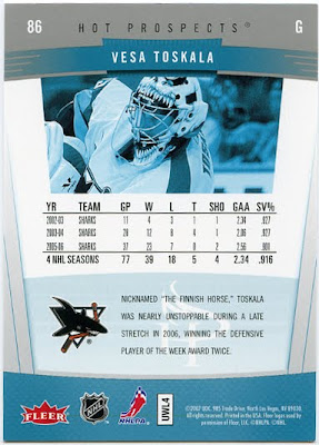 Hockey Card Back