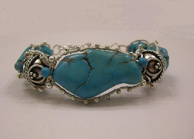 Turquoise Wire Wrap Bracelet