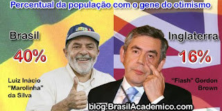 Talvez o otimismo do brasileiro seja genético.