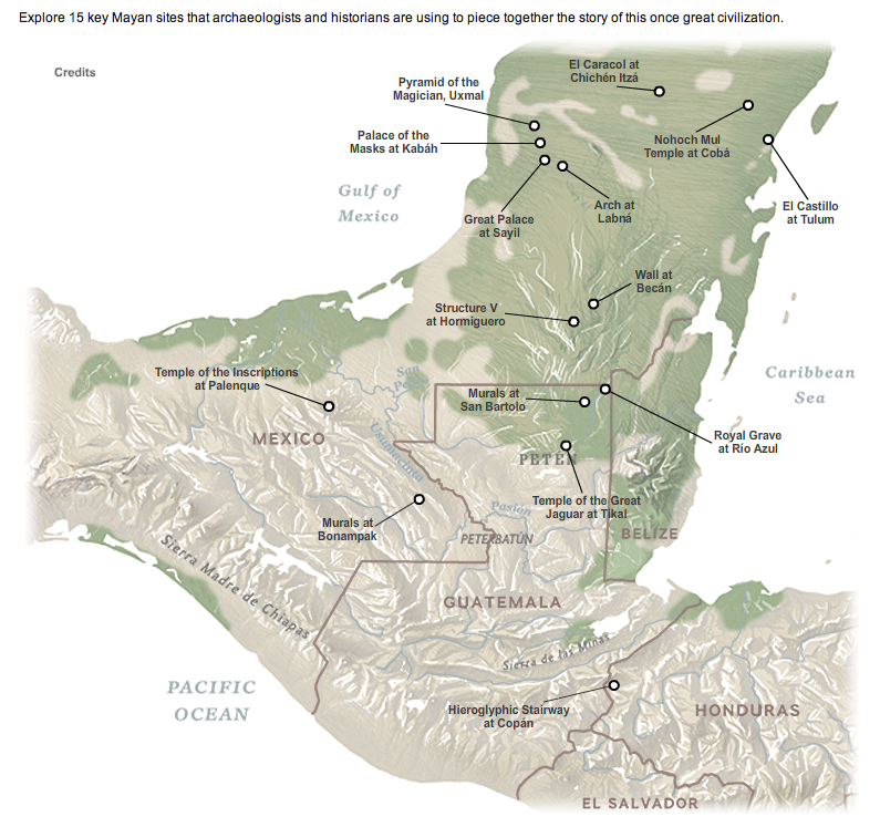 What is Good?: Mayan Civilisation : Map