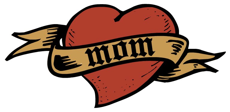 This "Mom" tattoo clip art is just in time for Mother's Day.