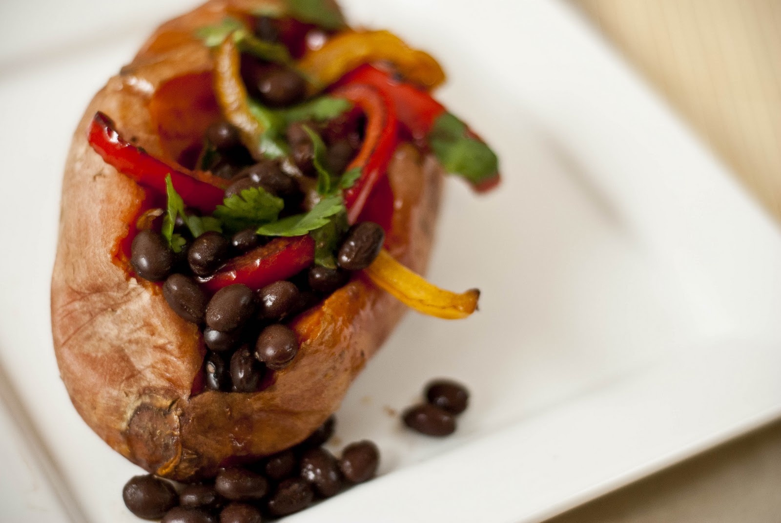 Jerk Spiced Black Beans and Sweet Potatoes Cooking.In.College