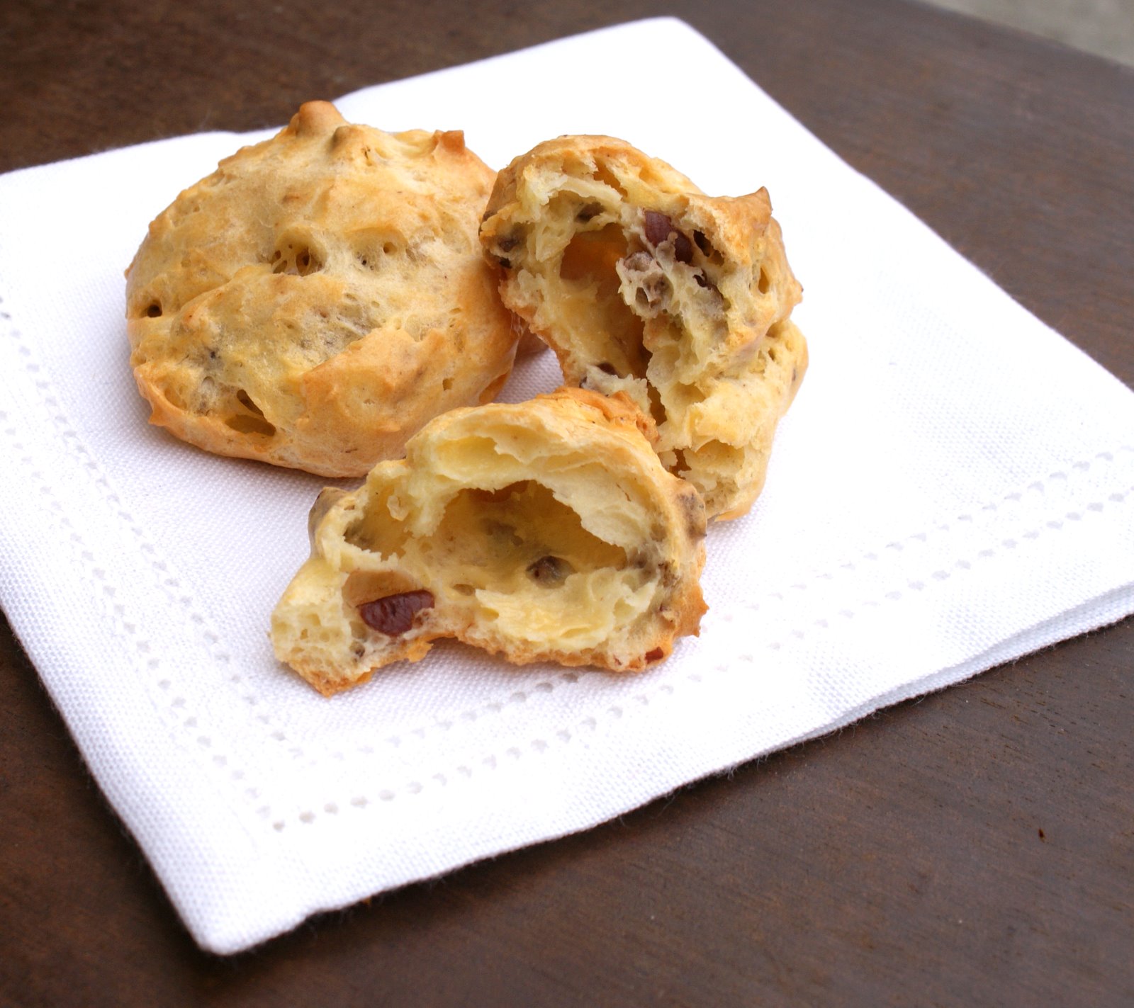 Authentic Suburban Gourmet PecanCheddar Gougères