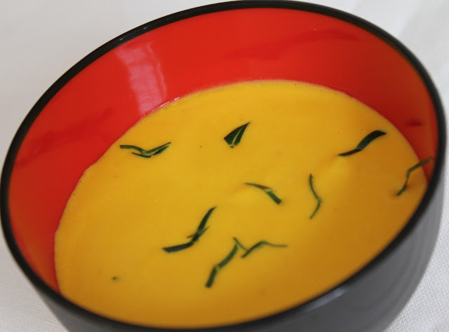 Creamy Kabocha Squash Soup with Lemongrass