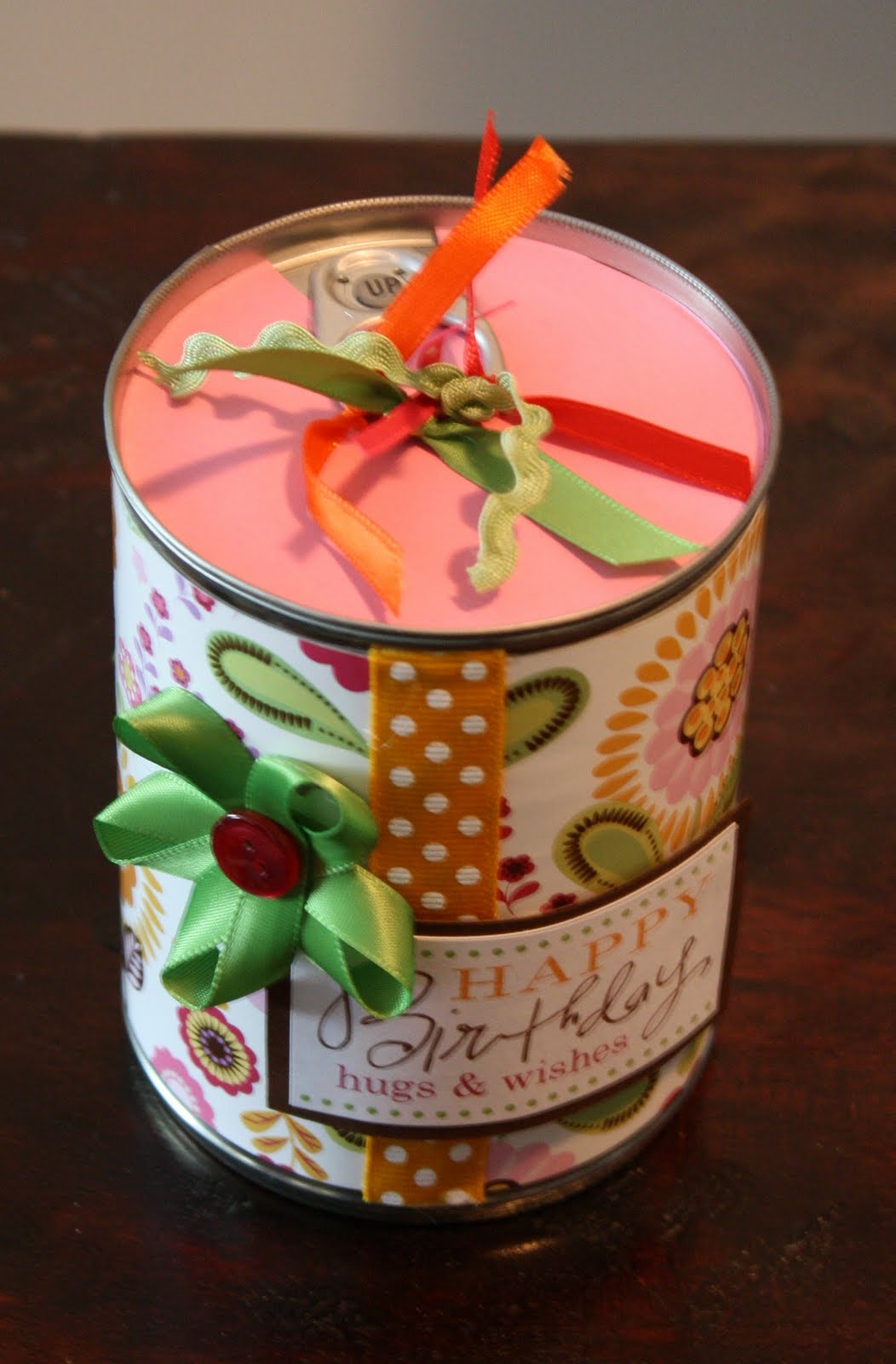 bayberry creek Crafter Recycled Soup Can Gift Box