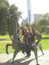 Emy, ben et laurette au royal botanic garden.