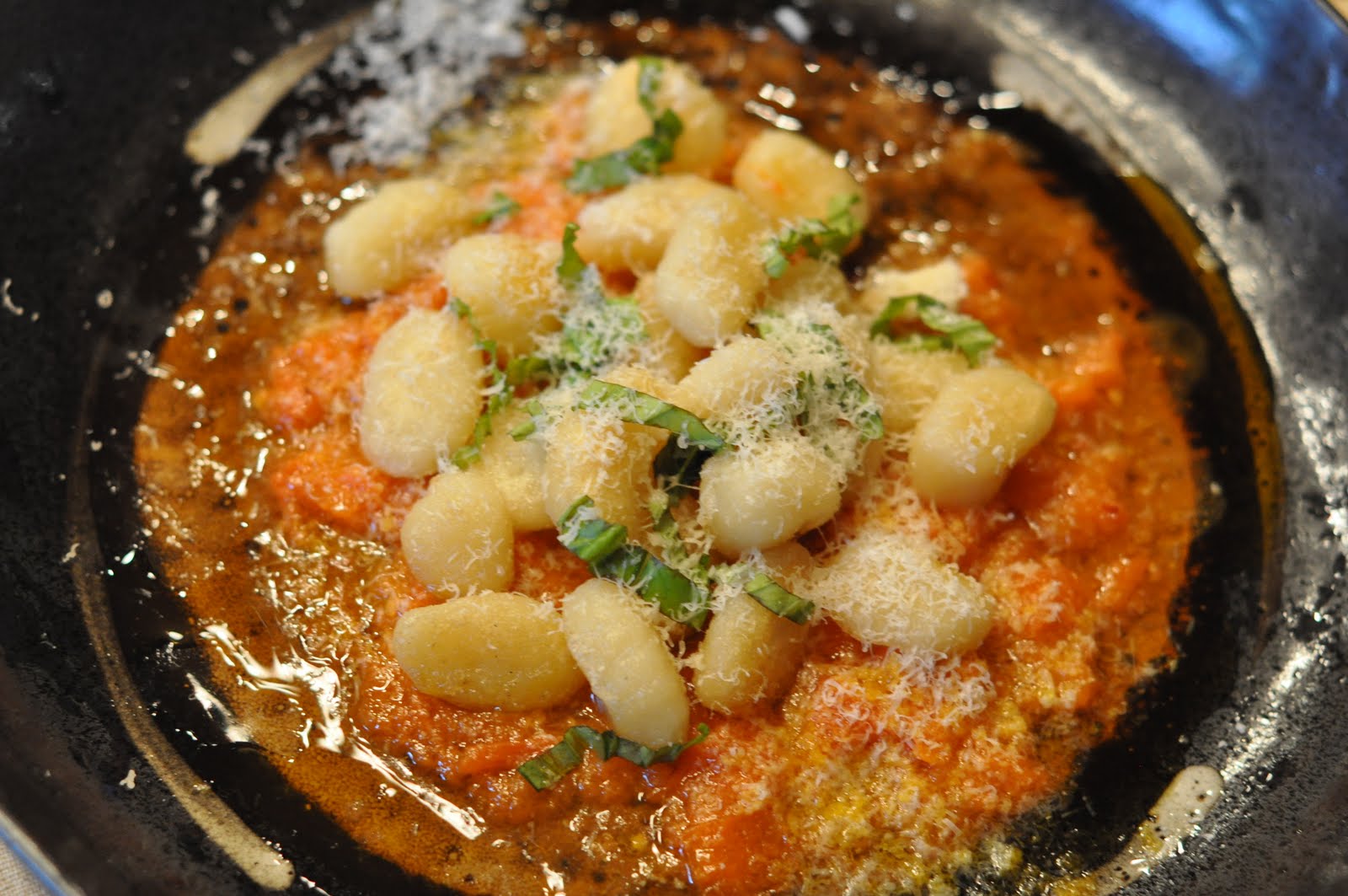 Dining Well Panfried Gnocchi with Golden Tomato Sauce