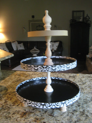  An inventive idea to have around for the holidays and every day to put pinecones DIY ANTIQUE CAKE STAND!