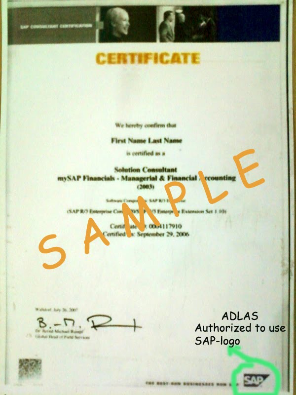 Ojt Certification Sample