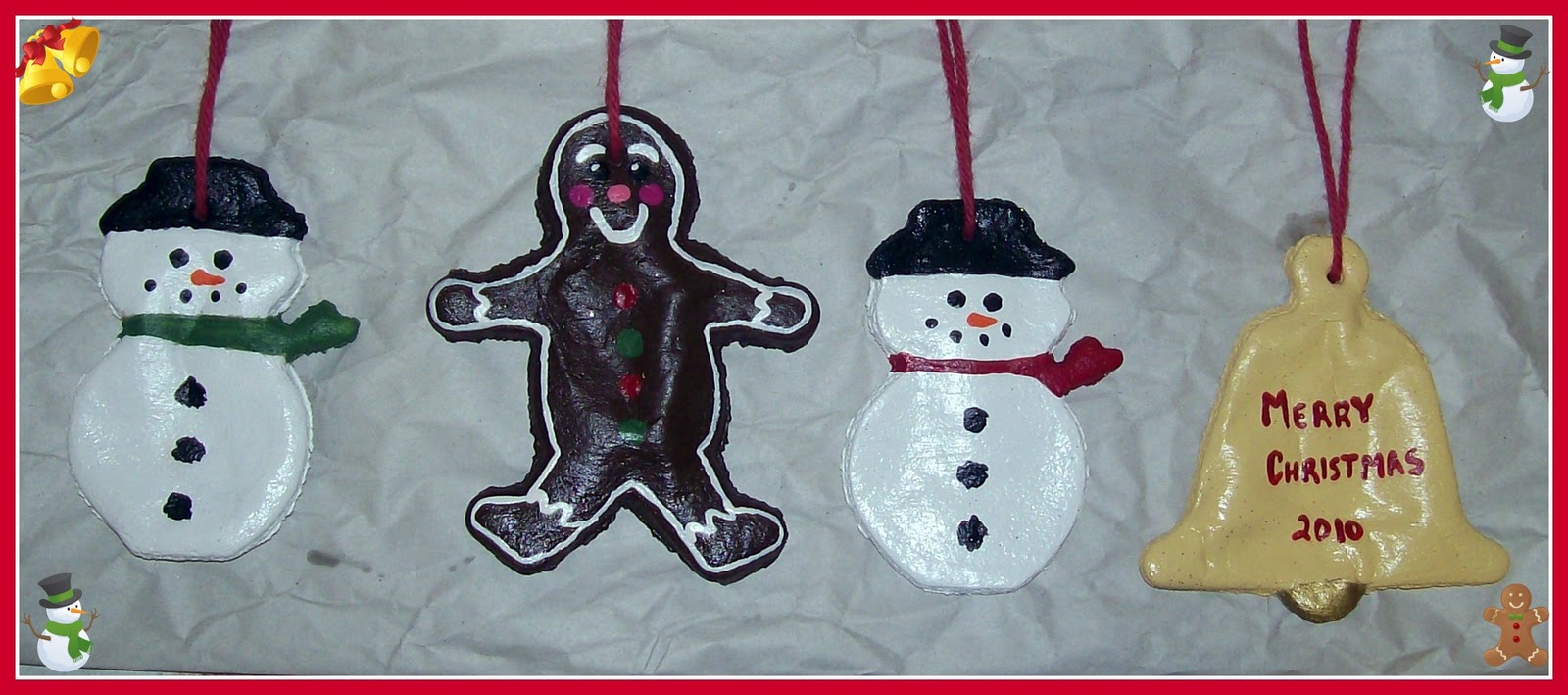 Little Miss Old Fashioned Crafts Salt Dough Ornaments