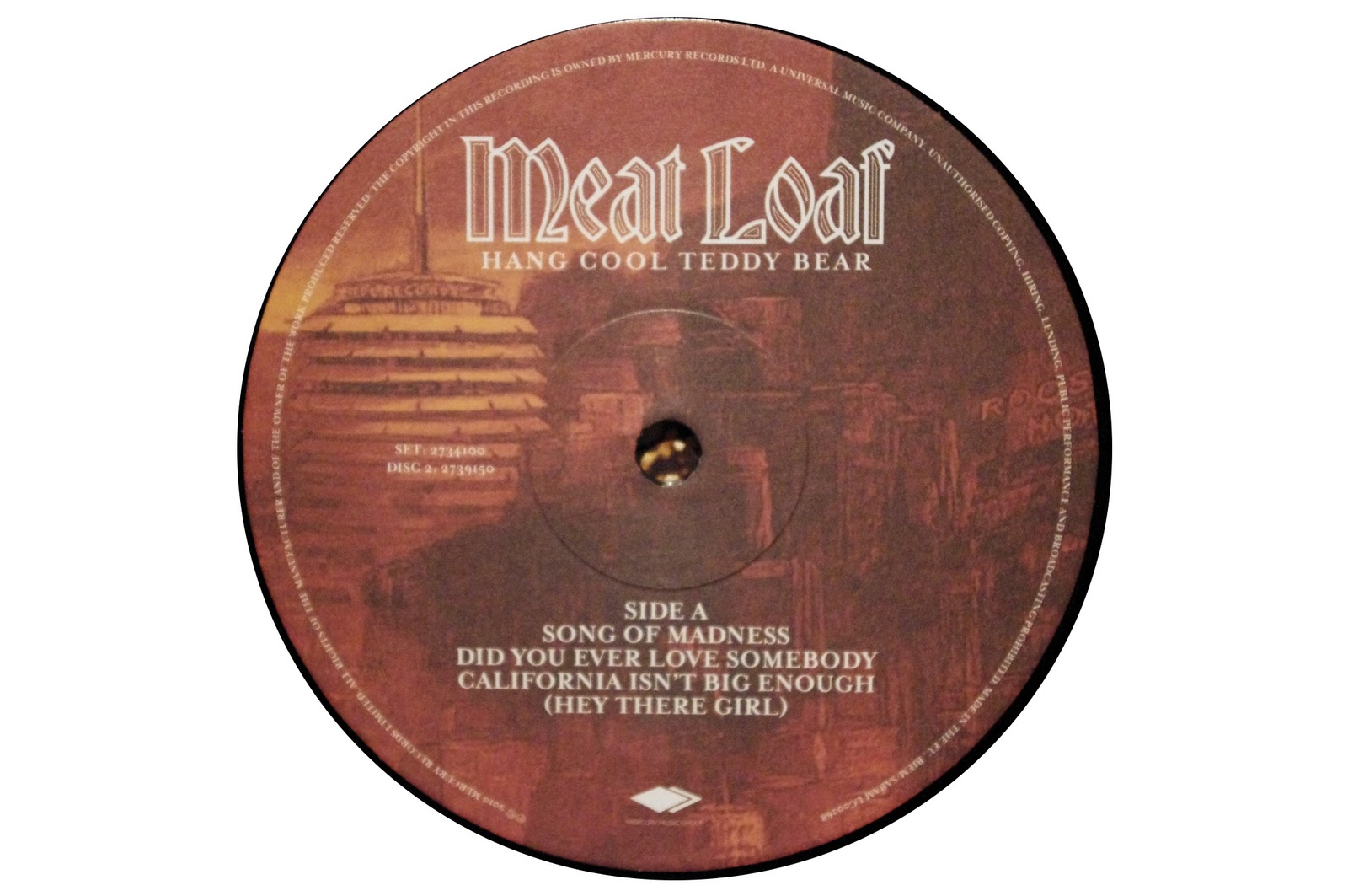 Meat Loaf Vinyl, Singles 7"/12" and other stuff STUDIO ALBUMS