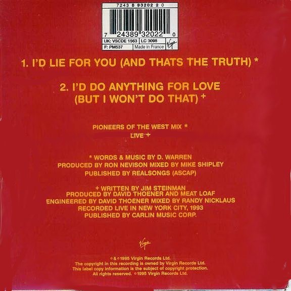 Meat Loaf Vinyl, Singles 7"/12" and other stuff Meat Loaf I´d