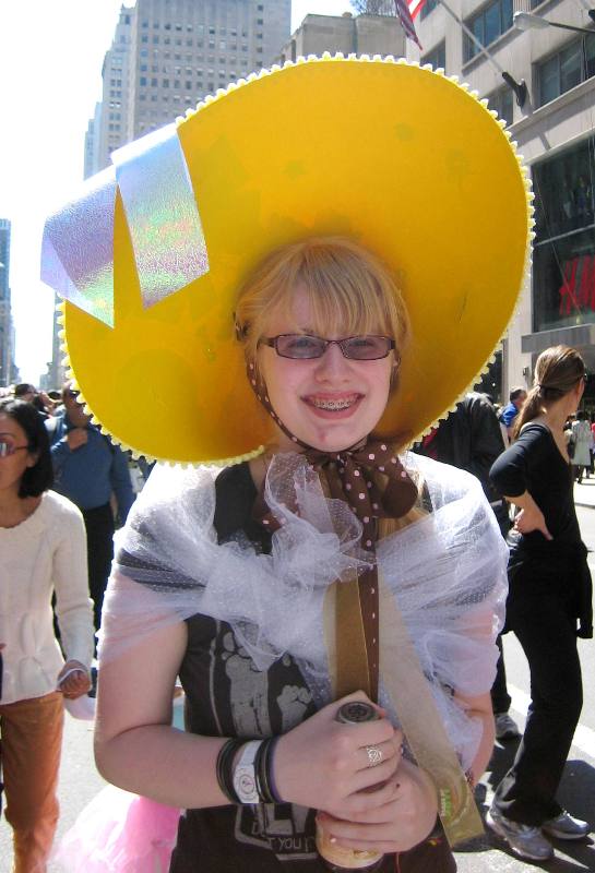 yellow bonnet