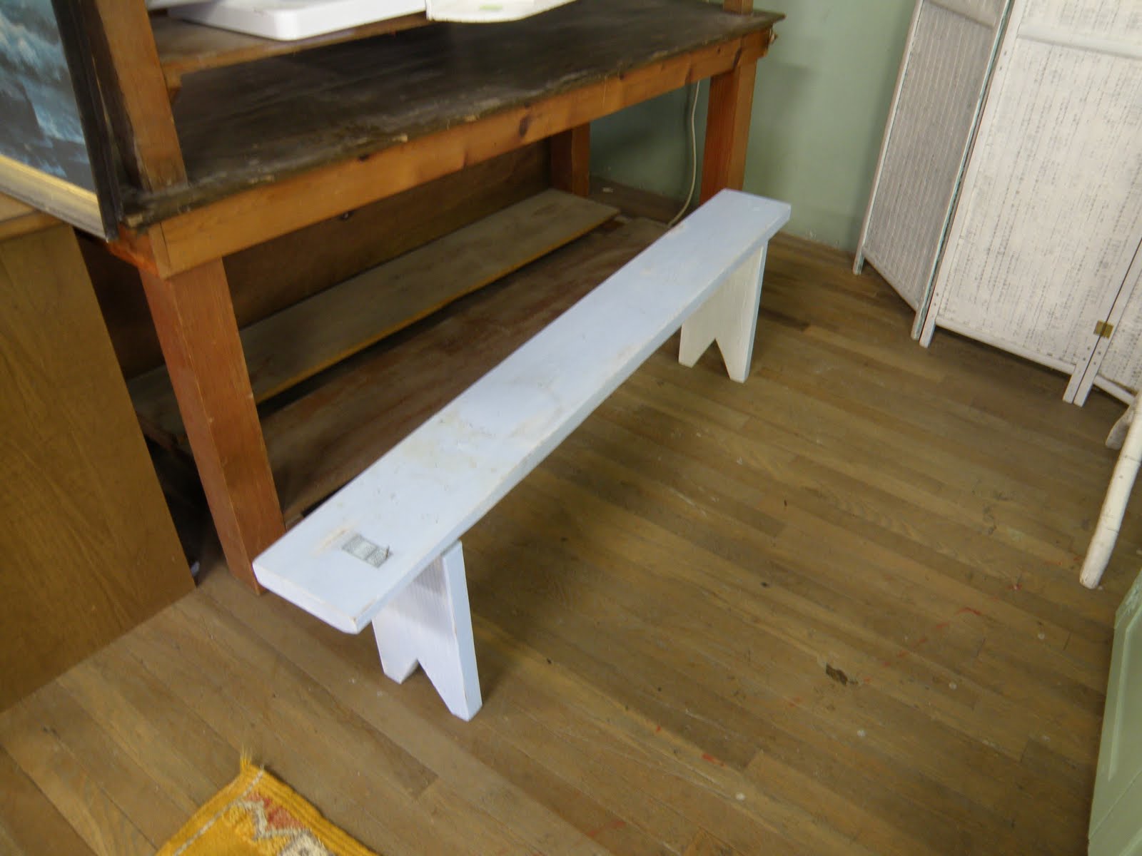 For The Love Of Benches Continued Thin Narrow White Bench