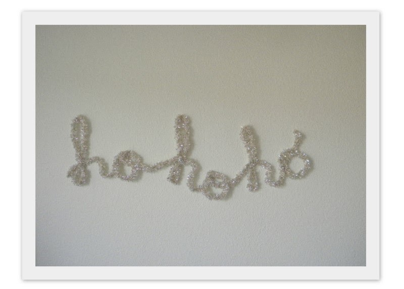 Hank + Hunt Tinsel Word DIY
