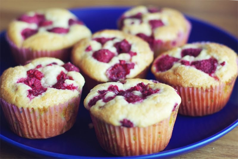 moa maria Muffins med hallon och aprikoser