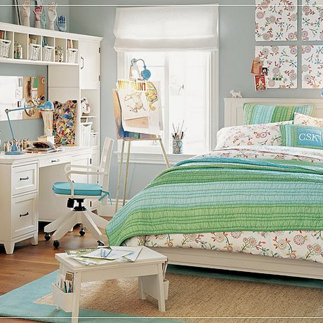 teenage blue bedroom style tips