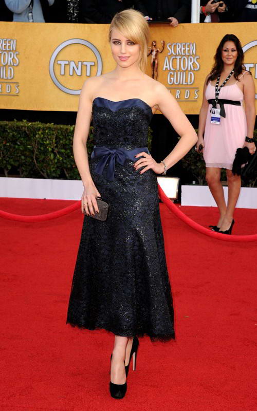 Dianna Agron in Shimmering Chanel Gown at 2011 SAG Awards Dianna Agron in Shimmering Chanel Gown at 2011 SAG Awards