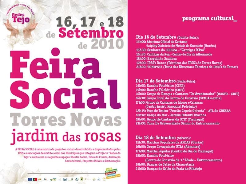 UCATN TORRES NOVAS Jardim das Rosas vai acolher a 1ª Feira Social UCATN TORRES NOVAS Jardim das Rosas vai acolher a 1ª Feira Social