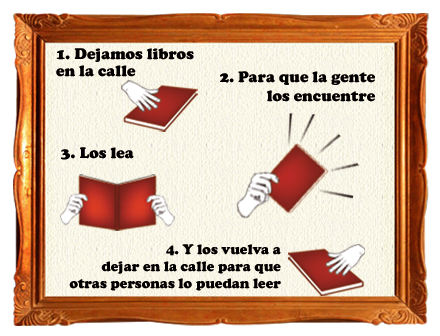 Resultado de imagen de dejar un libro en la calle