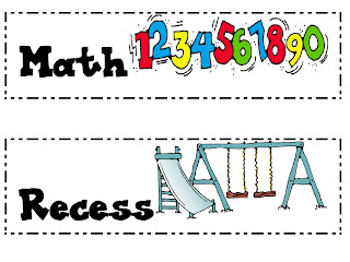 Classroom Schedule Clipart