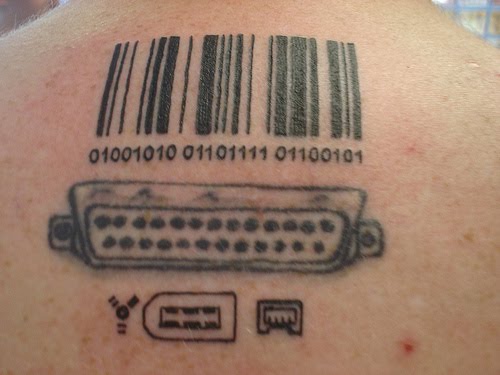 barcode tattoo images. arcode tattoos for girls.