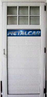 PUERTA DE ABRIR LINEA HERRERO REFORZADA 1/4 VIDRIO REPARTIDO 3/4 REVESTIMIENTO TUBULAR