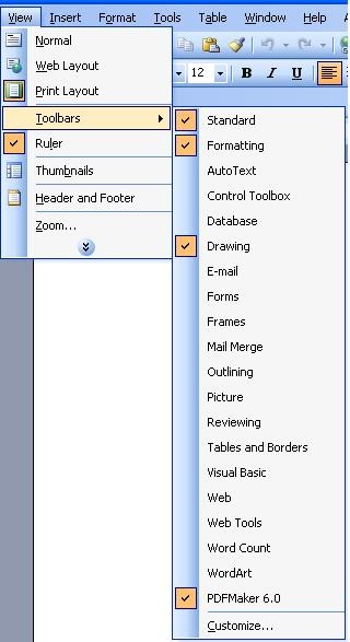 Belajar Komputer Belajar Internet Cara Mengaktifkan Dan Mematikan Toolbar