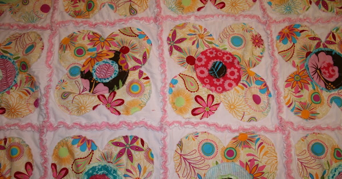 Three Little Men & Me Funky Flower Quilt