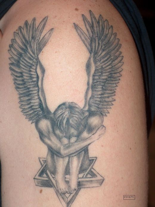 tattoo designs today have angels represented by Cupid, 