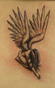 tattoo de alas. Tatuajes de Ángeles