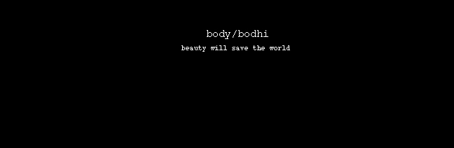 beauty will save the world