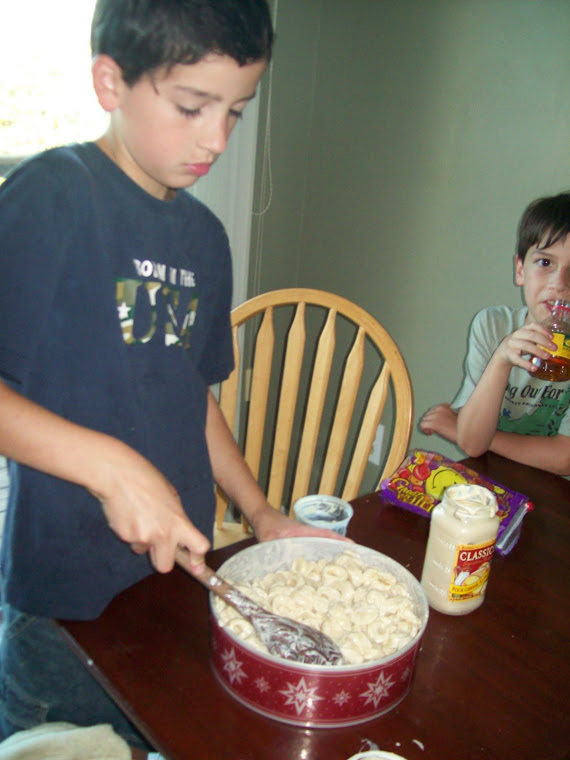 Brendan making my b-day dinner