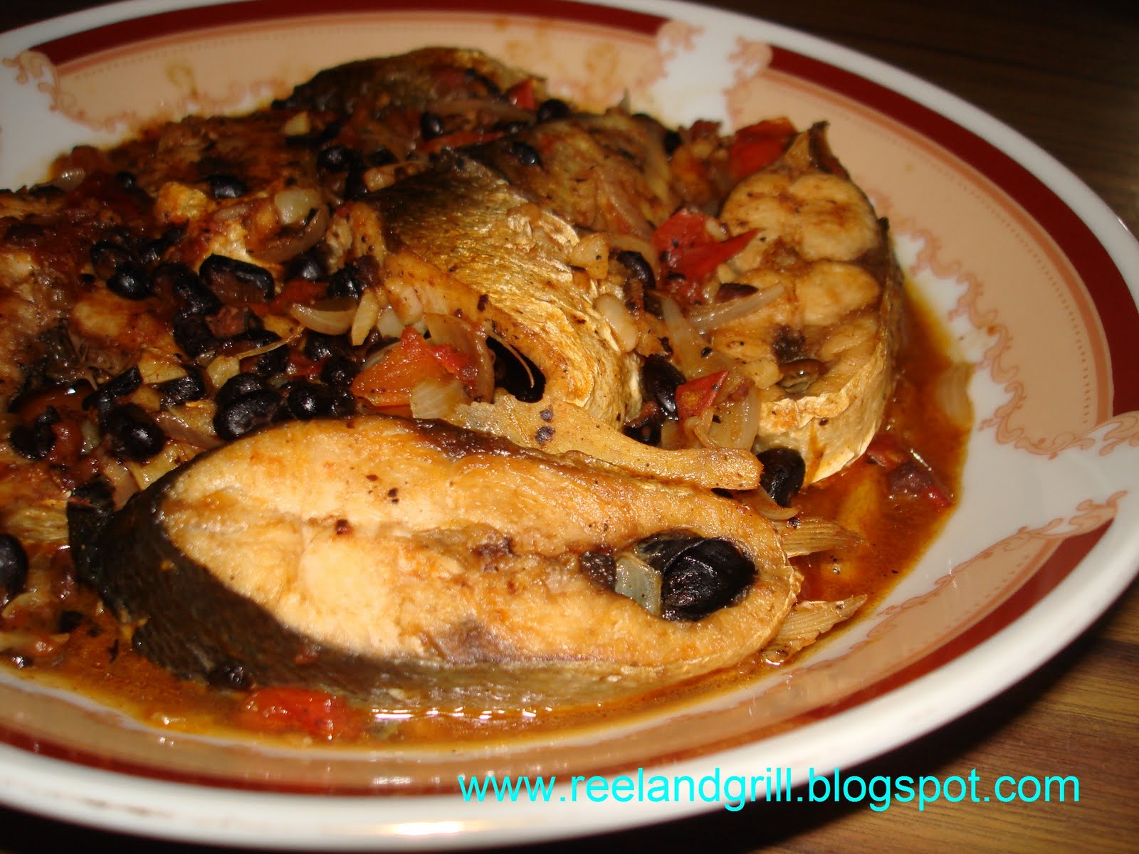 Reel and Grill Bangus sa Tausi (Milkfish Braised in Tomato and Black