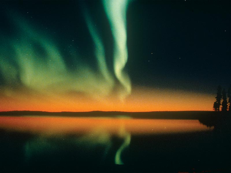 Cartoon Northern Lights