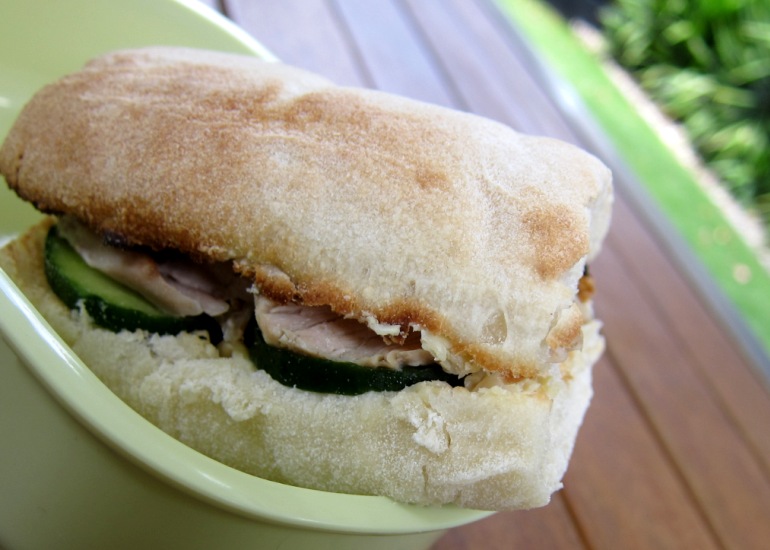 the indolent cook chicken cucumber sandwich with ginger mushroom butter