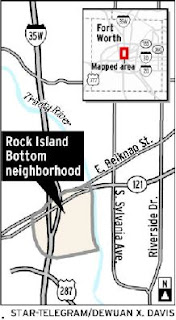 fort worth rock island bottom neighborhood vanished