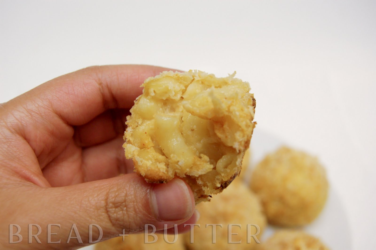 Bread + Butter Baked Mac and Cheese Balls