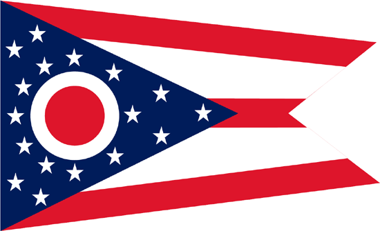 Ohio State Buckeyes Flag. Color the Ohio State Flag: